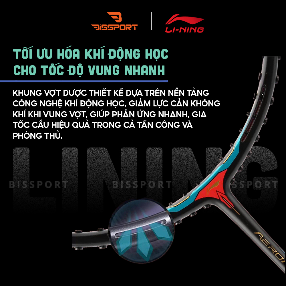 Vợt Cầu Lông Lining Aeronaut 6000 Power Chính Hãng - Hơi Nặng Đầu - Tấn Công Ổn Định Và Dễ Kiểm Soát